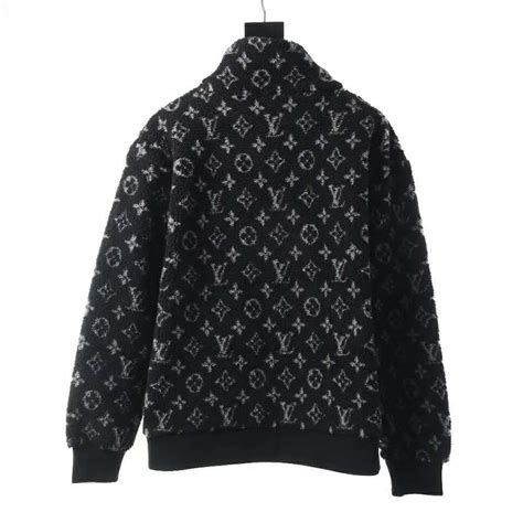 louis vuitton monogram jacquard black fleece zip through jacket|Monogram Jacquard Zip.